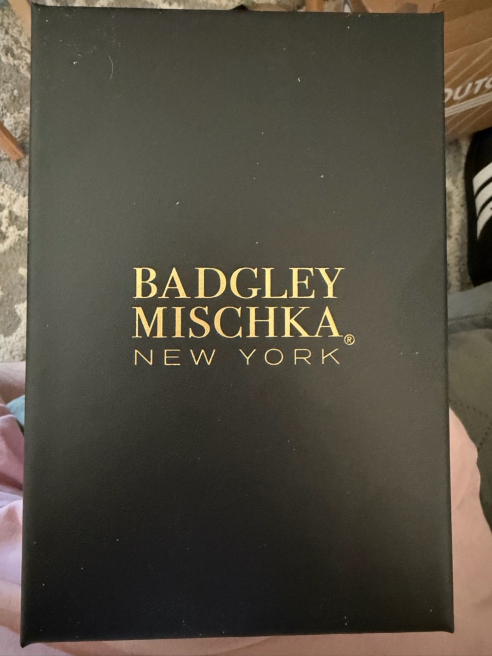 Badgley Mischka Gold Layered Paperclip and Snake Chain Necklace - Picture 2 of 3